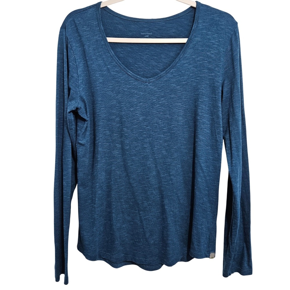 Horny Toad Women's Organic Cotton Blend Long Sleeve Shirt Top Sustainable M